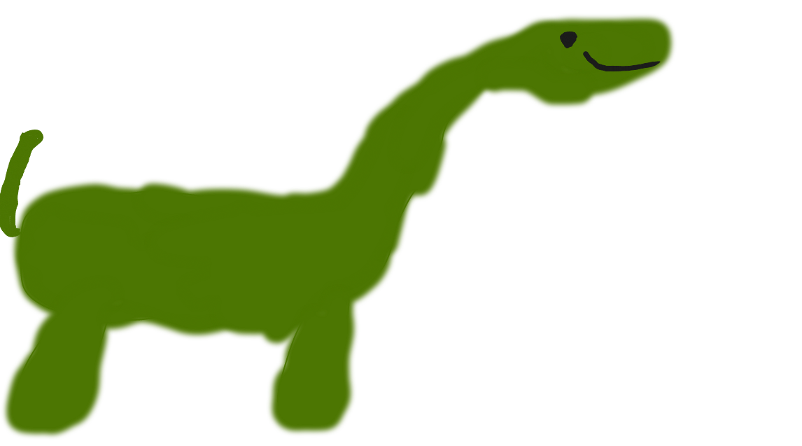 A Long Neck Dinosaur Dinosaurdrawings